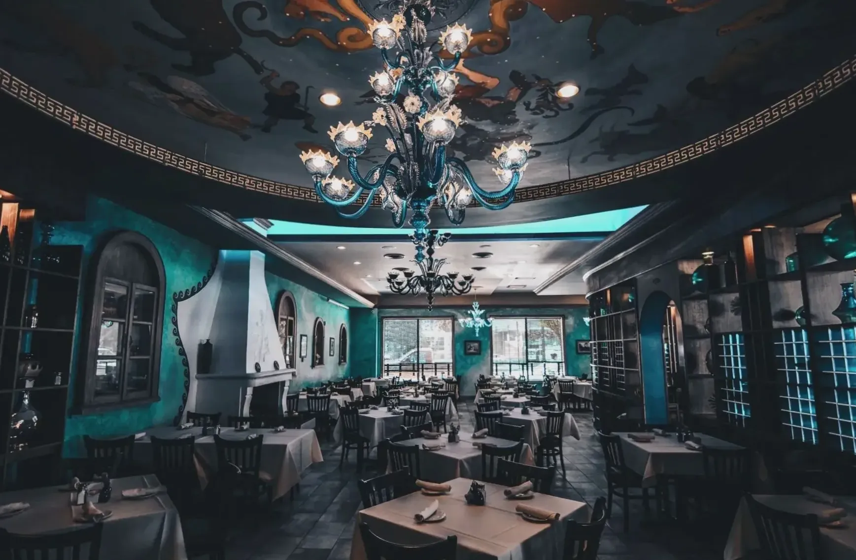 Dinner, then the tables