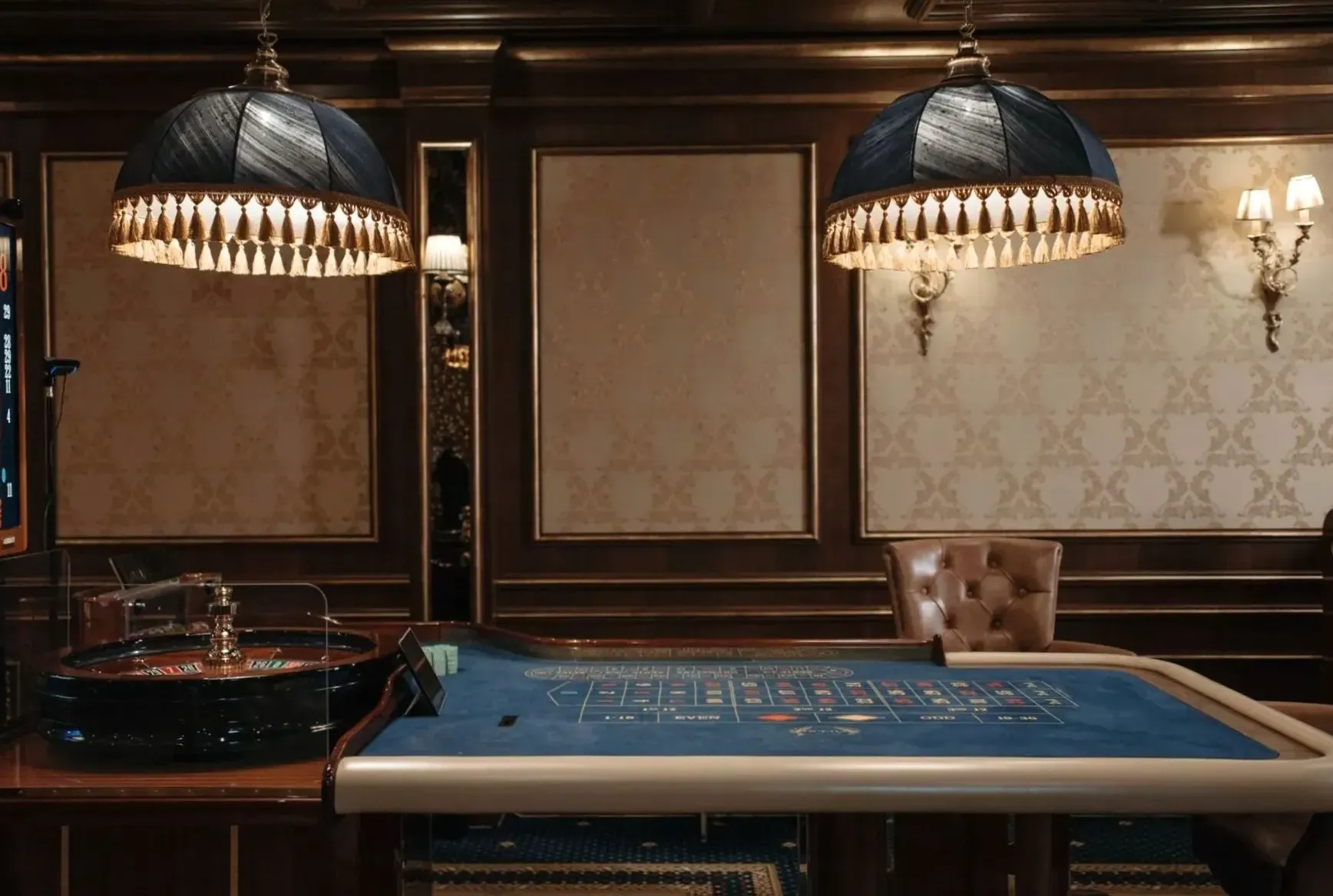 A quieter corner of the casino floor